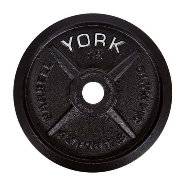 York Barbell Legacy Precision Milled Cast Iron Plate Sets - 35lb