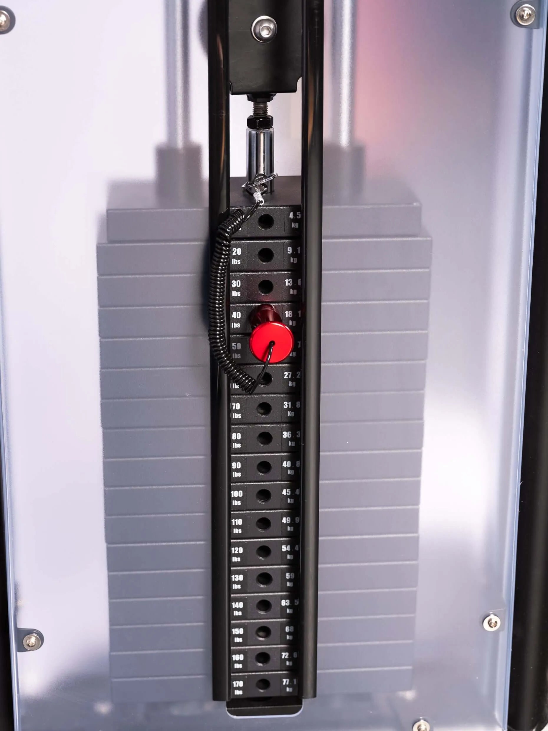 York Barbell 56001 STS Functional Trainer Machine - Picture of weight stack