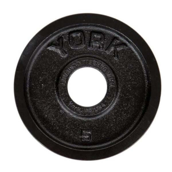 York Barbell Legacy Precision Milled Cast Iron Plate Sets - 5lb