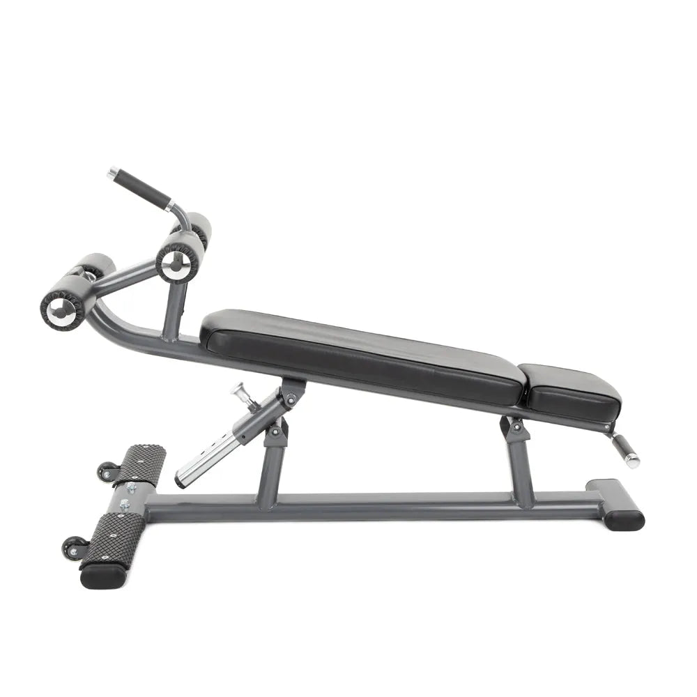 TKO Strength Commercial Ab/Crunch Bench 875CB - grey crunh bench with comfortable pads