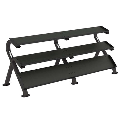 TKO 5-100 Lb. Dumbbell Rack/Set With Mega Rack 891HDR-BK