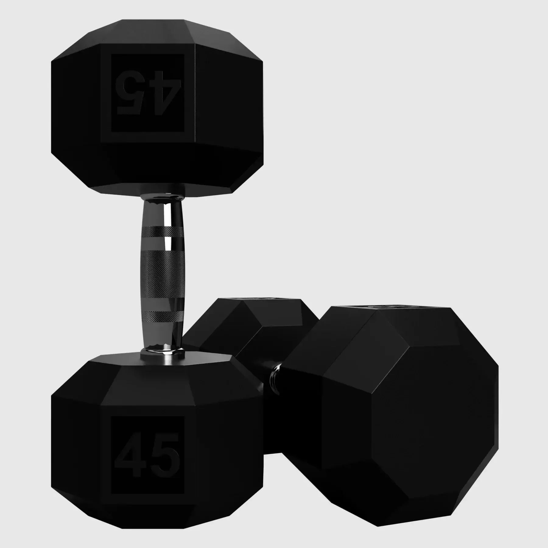 VTX SD-R 8-Sided Rubber Dumbbell Sets - 45lbs