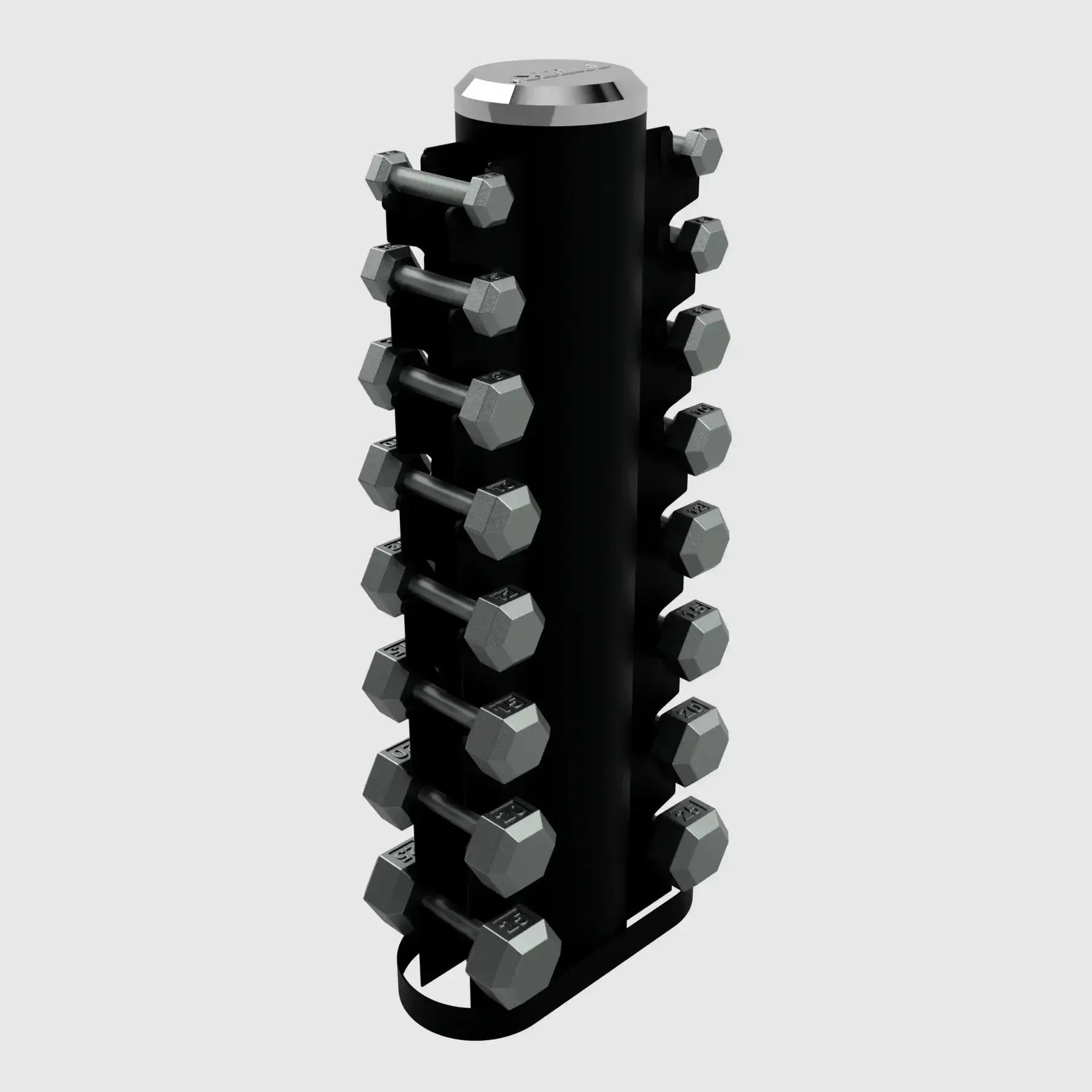 USA Sports VERTPAC-IHD Hex Dumbbell Sets with Storage Racks - VERTPAC-IHD25