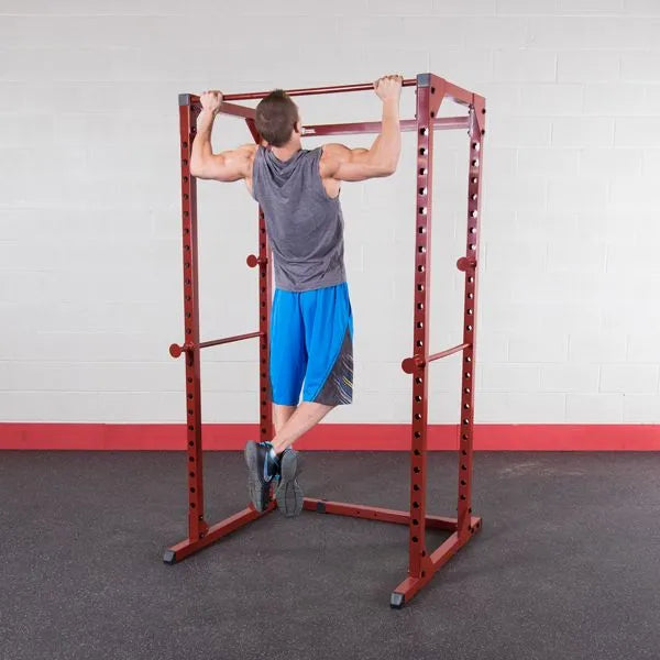 Best Fitness BFPR100 Power Rack - man pull up exercise