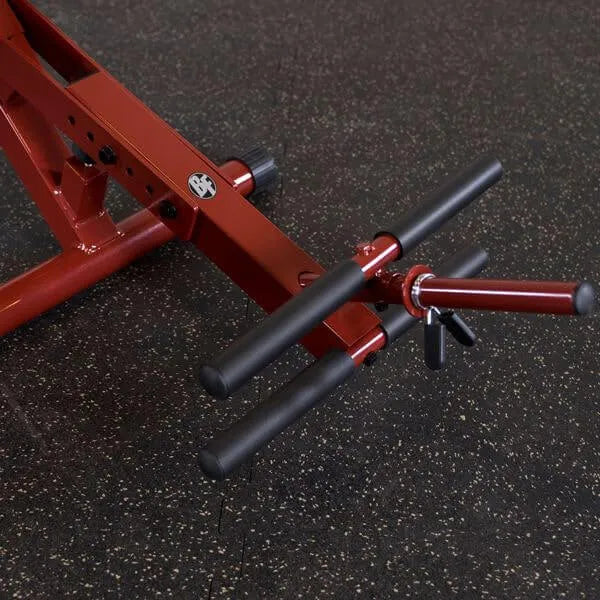 Best Fitness Semi-Recumbent Ab Bench - close photo of weight post
