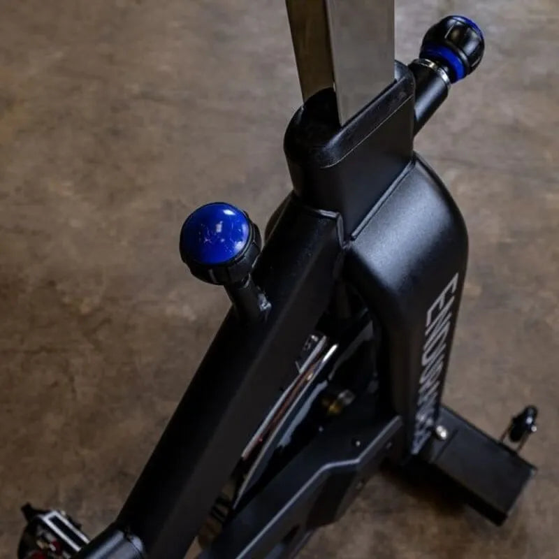 Body-Solid Endurance Spin Bike ESB250 - close up photo of tension know and brake
