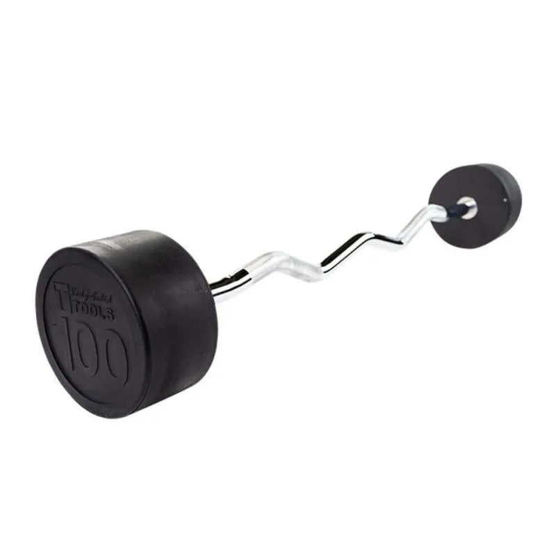 Body-Solid Fixed Curl Bars - Barbell fully set up 100