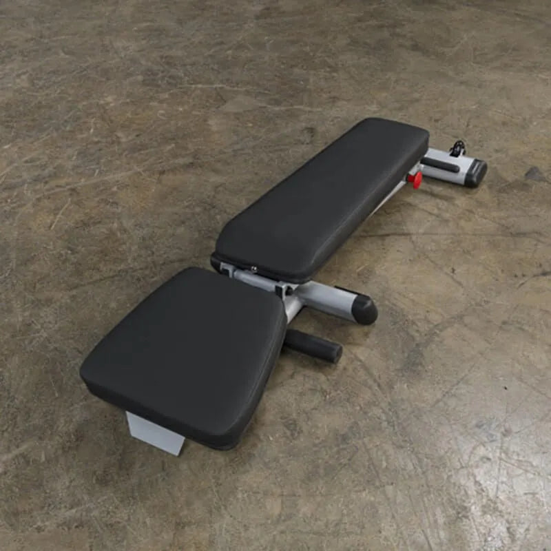 Body-Solid Folding Multi-Bench GFID225 - Bench folded on the floor