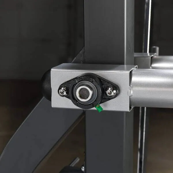 Body-Solid Free Weight Leverage Gym SBL460P4 - screws and hinges close up