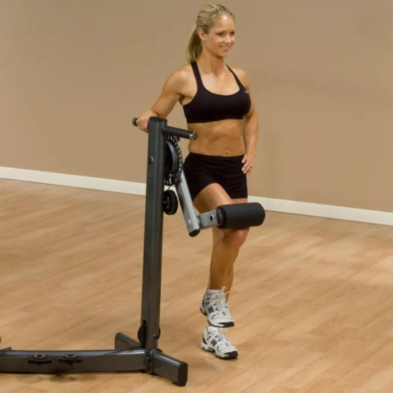 Body-Solid Fusion Multi-Hip Station FMH - woman using the leg cushioned