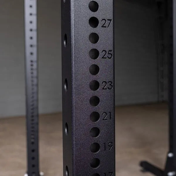 Body Solid Pro Club Line Power Rack Base Rack/Liftoffs/Premium Safeties - measurements guide