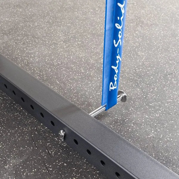 Body Solid Pro Club Line Power Rack Double SPR1000 w. Monkey Bar - metal base
