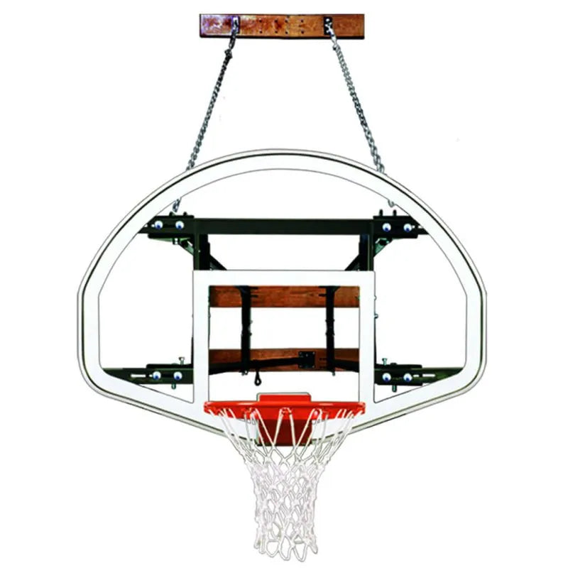 First Team FoldaMount68 Wall Mount Basketball Hoop - spherical backboard