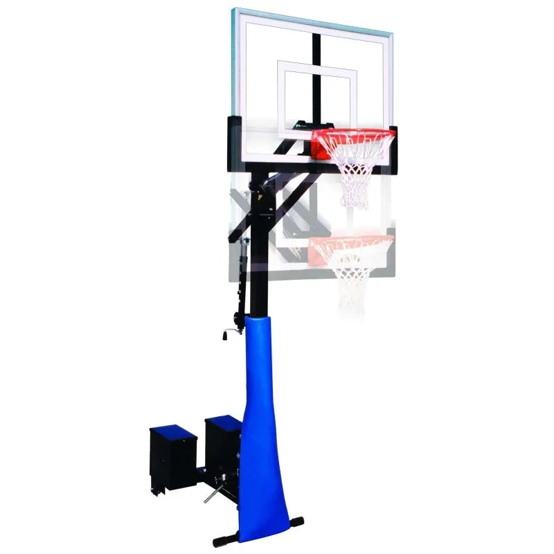 First Team RollaJam Portable Basketball Hoop - height adjusted