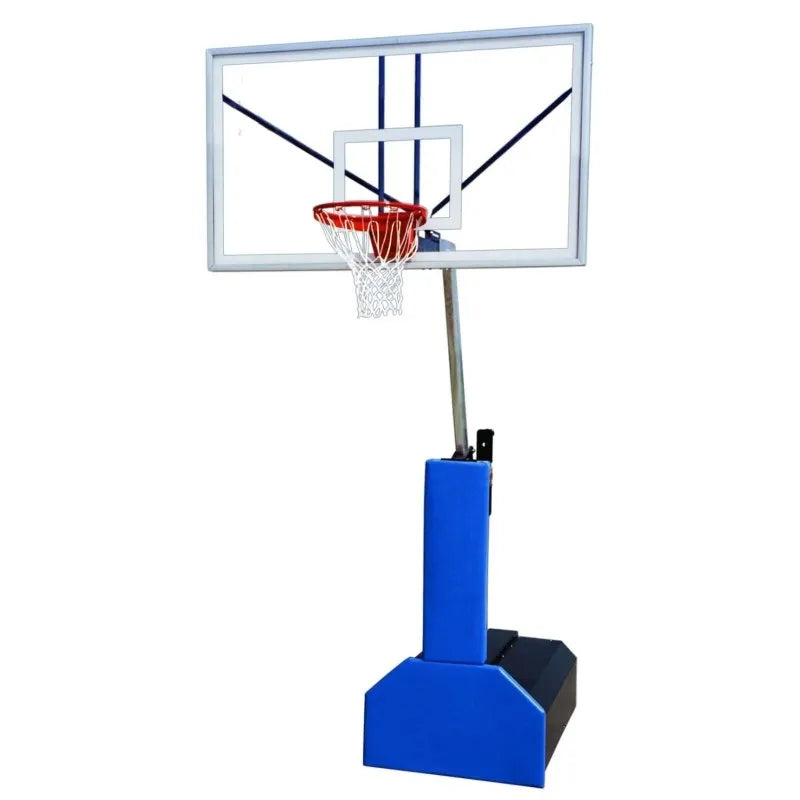 First Team Thunder Portable Basketball Hoop - blue base