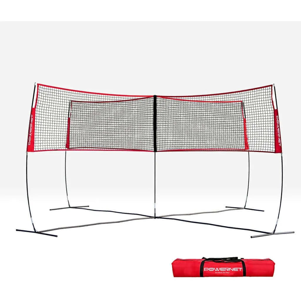 Powernet Volleyball Four Square Net with bag in white background