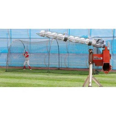 Heater Jr Pitching Machine & Xtender 24' Batting Cage