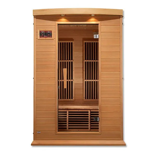 Maxxus 2-Person Low EMF FAR Infrared Sauna - double walled front view