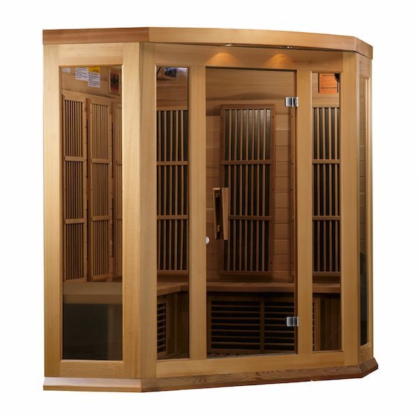 Maxxus 3-Person Corner Low EMF FAR Infrared Sauna