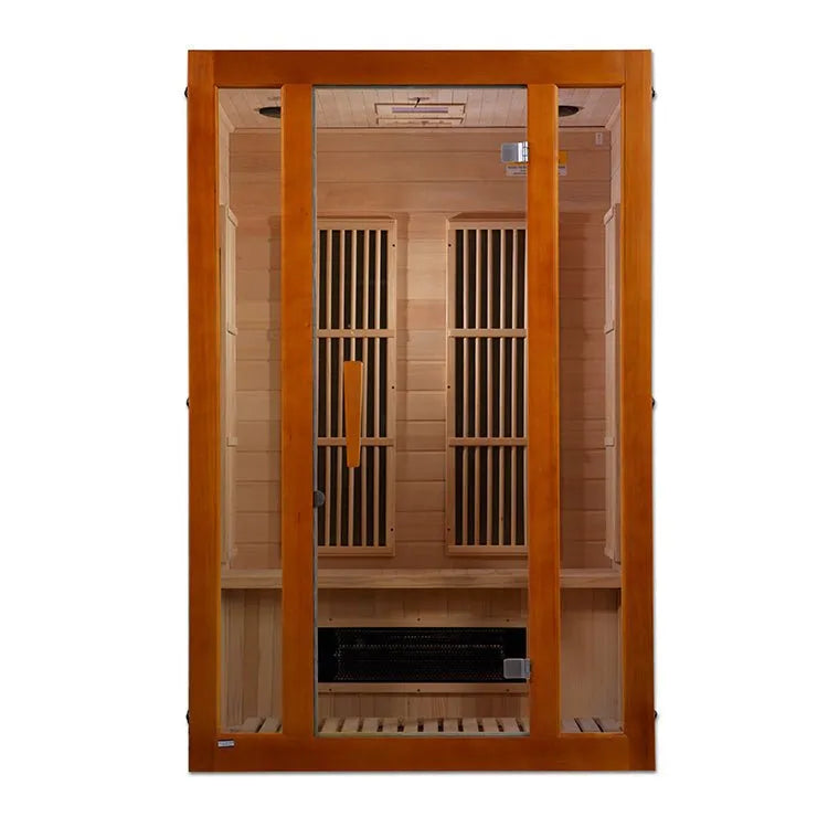Maxxus Aspen 2-Person Low EMF FAR Infrared Sauna - glass display