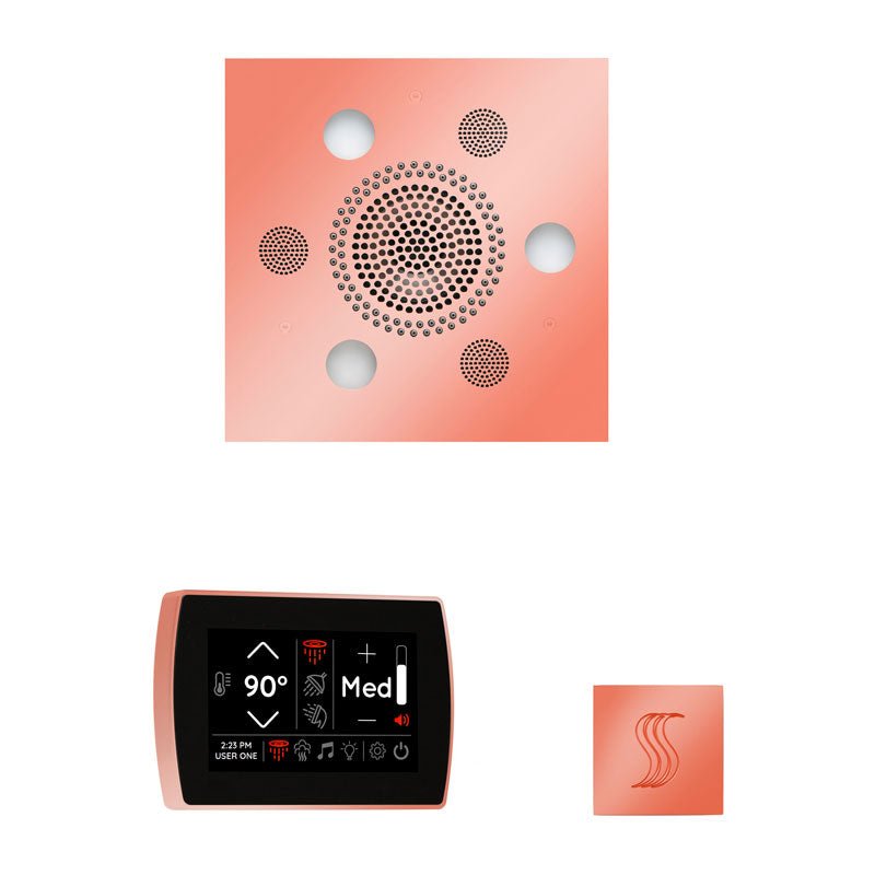 Thermasol Wellness Steam Package with SignaTouch Square | WSTPSS - Finish: Copper
