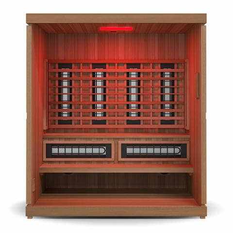 Finnmark FD-5 Trinity XL Infrared & Steam Sauna Combo - inside view