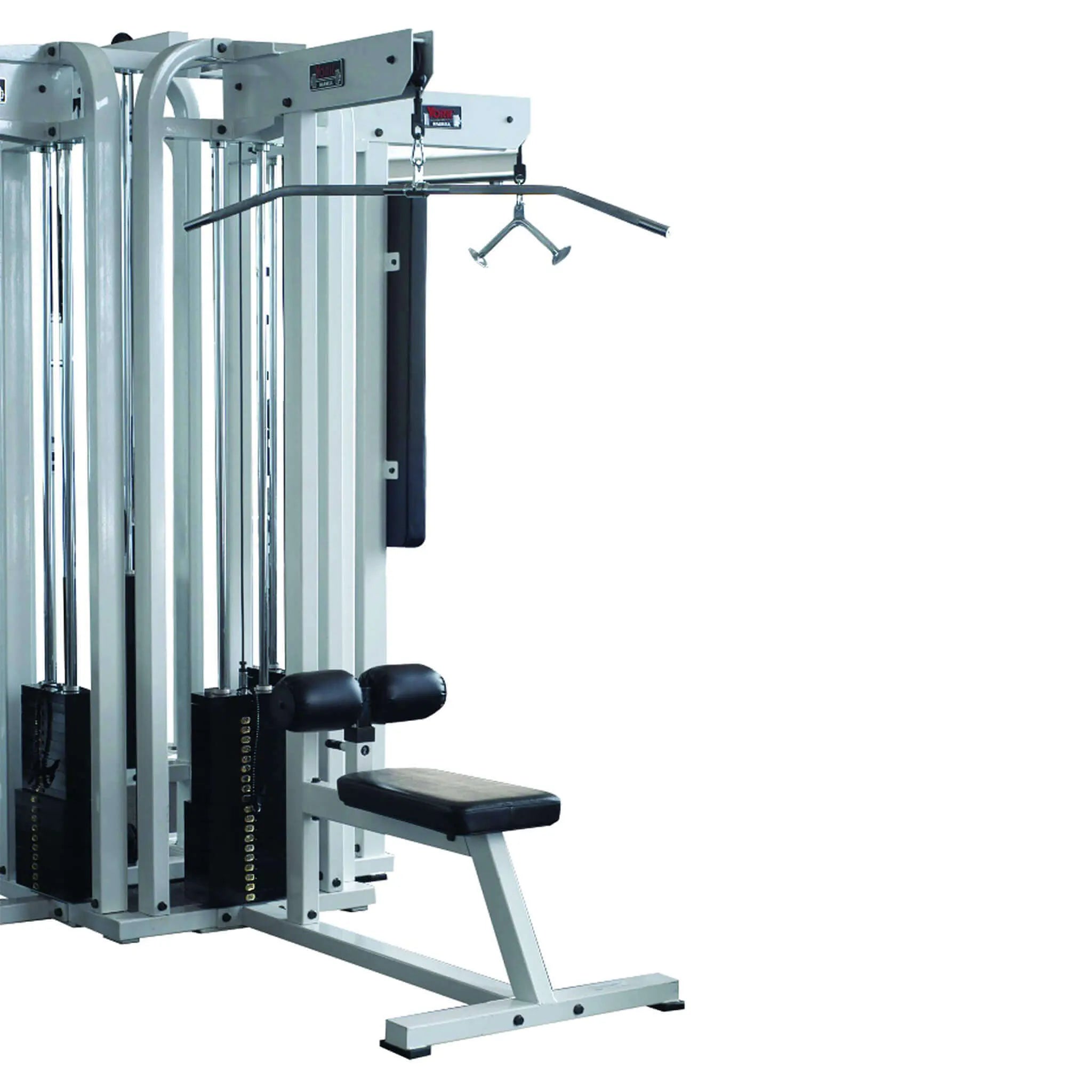 York Barbell STS Lat Pulldown Machine - Corner view