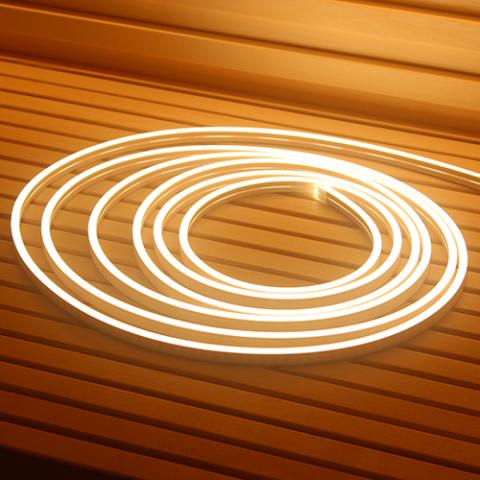 Universal Sauna Light Kit with 16-Ft Flexible LED Strip White Light Flexible LED Strip, 16FT - Close up photo of an LED strip