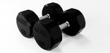 12 Sided Rubber Dumbbell - 50 lbs 