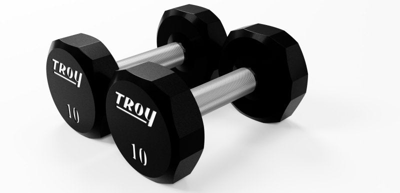 12 Sided Urethane Dumbbell - 10 lbs