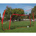 Powernet 16x10 Ft Soccer Goal Combo Barrier 1214 in an open field