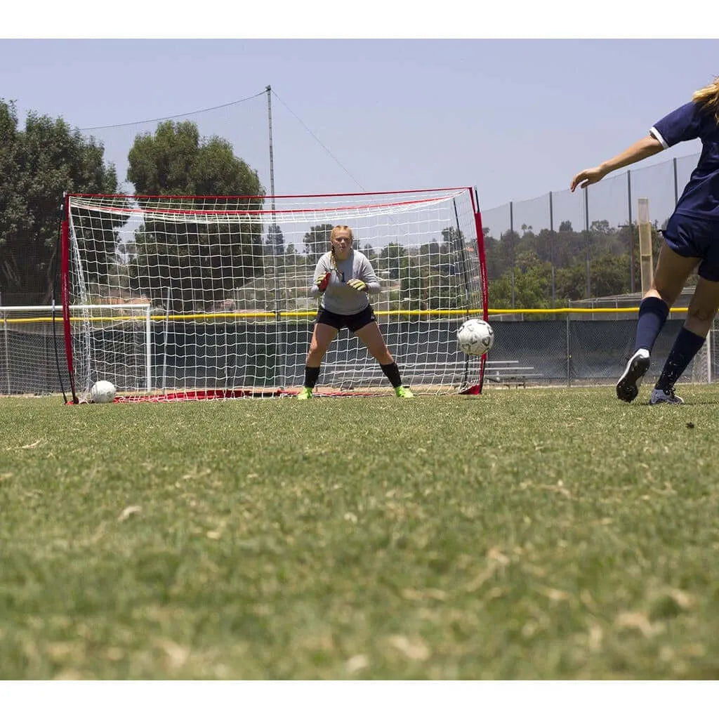 Powernet 14x7 Portable Framed Soccer Goal S005 - women playing outdoors 