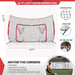 Powernet 16x10 Ft Soccer Goal Combo Barrier 1214 product features
