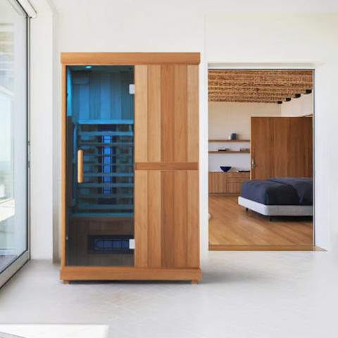 Finnmark FD-2 Full-Spectrum Infrared Sauna - In a bedroom