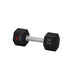 TKO Tri-Grip Urethane Hex Dumbbells 816TXU - black dumbbel with code a of 20