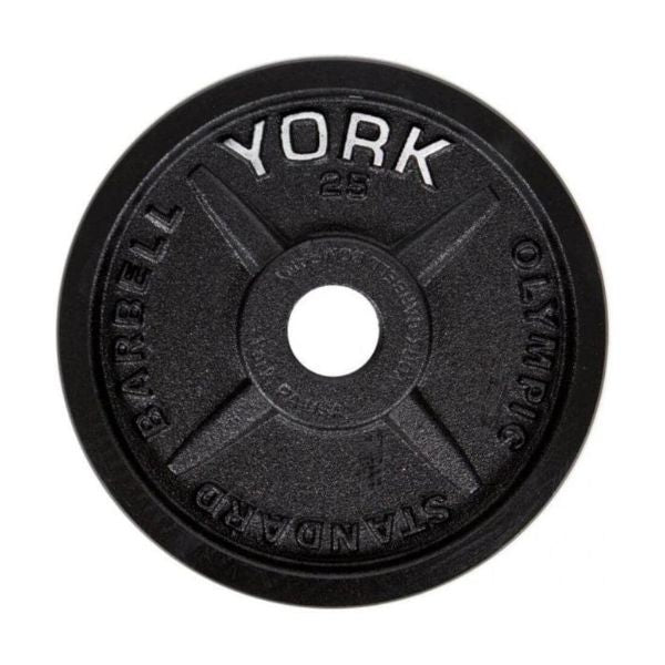 York Barbell Legacy Precision Milled Cast Iron Plate Sets - 25lb