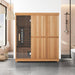 Finnmark FD-3 Full Spectrum Infrared Sauna - in a bathroom