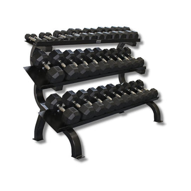 3-Tier Dumbbell Shelf Rack