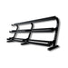 3-Tier Horizontal Dumbbell Rack - black metal bars