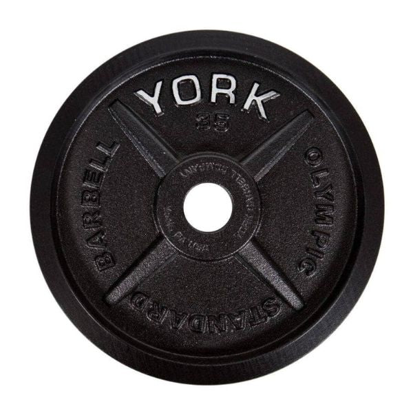 York Barbell Legacy Precision Milled Cast Iron Plate Sets - 35lb
