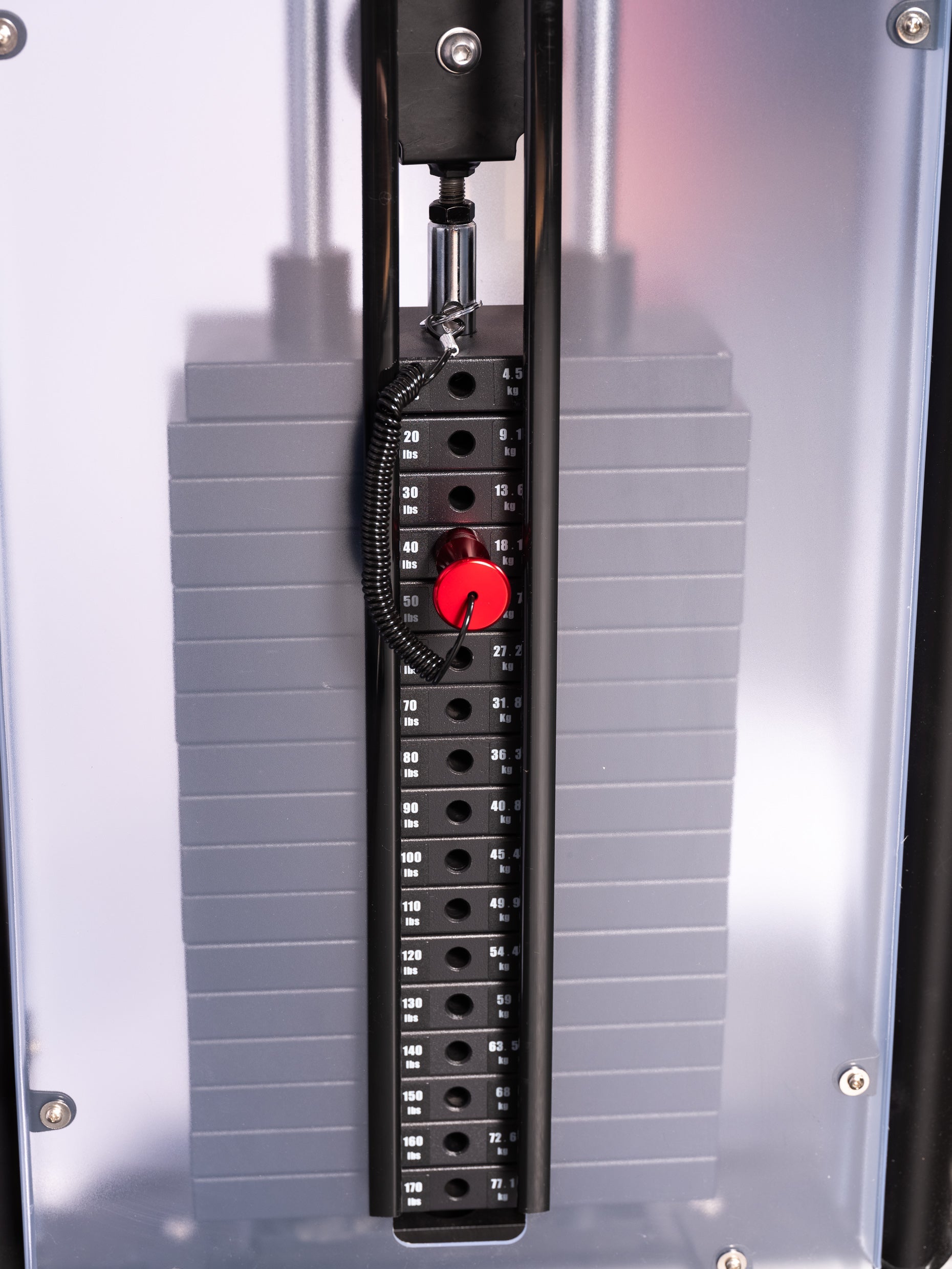 York Barbell 56001 STS Functional Trainer Machine - Picture of weight stack