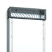 Saunum AirSolo Wall Series, In-Wall Sauna Temp & Steam Equalizer, Adj Height - silver metal 