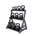 TKO 856KR Kettlebell Rack - 3 layer of arranged kettlebell in the rack