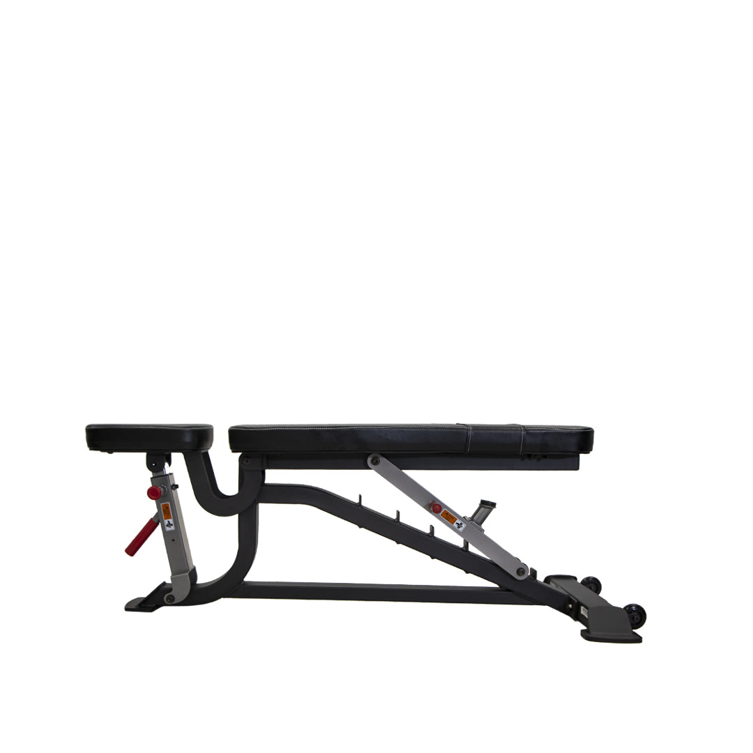 TKO Strength Flat/Incline/Decline Bench 924FID-B - black and grey with pads