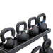 TKO 856KR Kettlebell Rack - Kettlebells arrange in different size