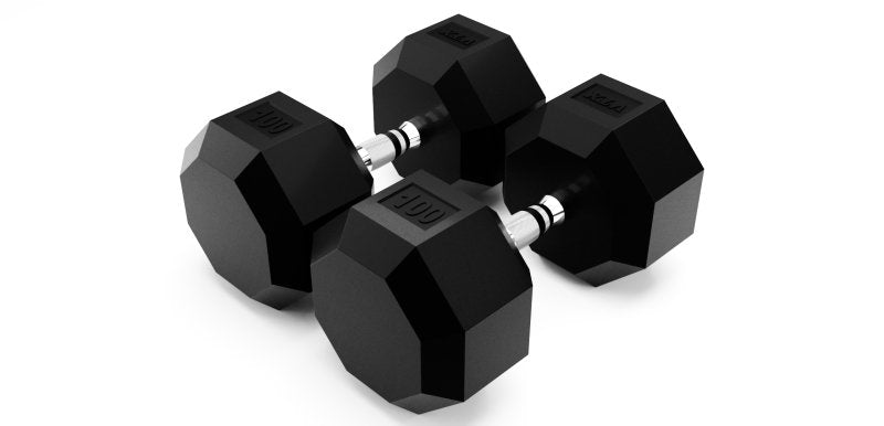 8-Sided Urethane Dumbbell - 100 lbs