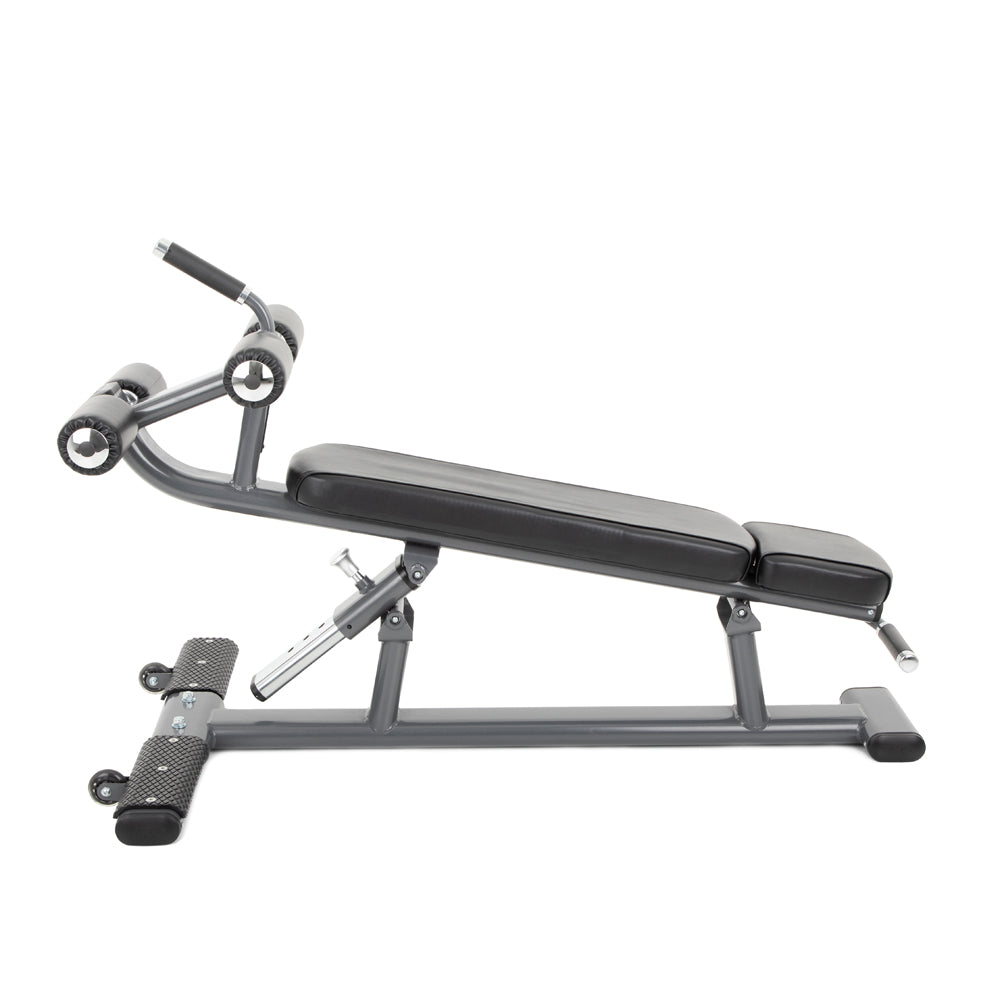 TKO Strength Commercial Ab/Crunch Bench 875CB - grey crunh bench with comfortable pads 