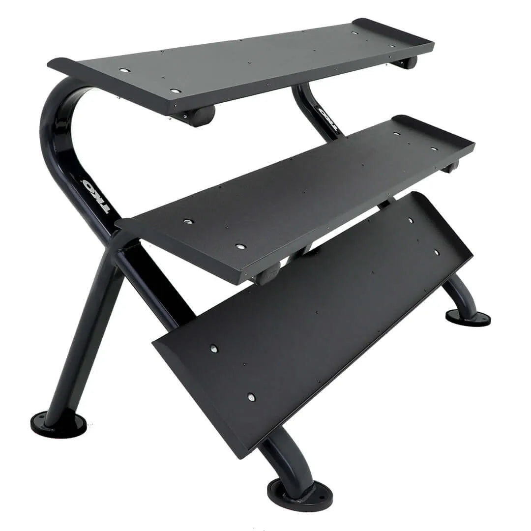 TKO 3 Tier Commercial Dumbbell Rack 890HDR-BK