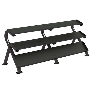 TKO 5-100 Lb. Dumbbell Rack/Set With Mega Rack 891HDR-BK