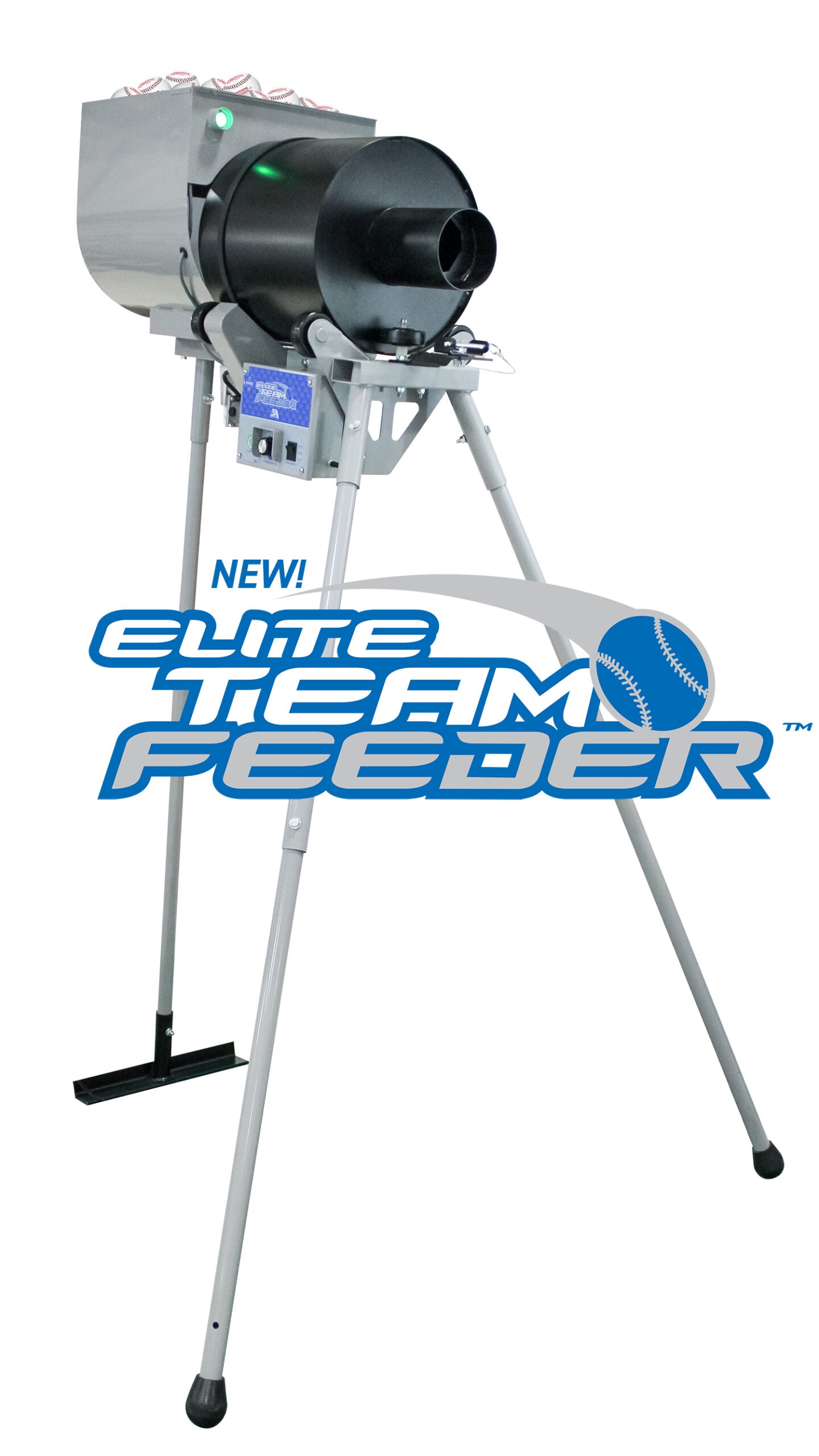 Sports Attack Elite Team Feeder with Wireless Remote for Baseball - main image on a white background